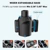 Upgraded Version 64 Ounce(about 1.9 kg)Large Cup Holder with Extended Coaster,Expandable Cup Holder Adapter with Adjustable Base,Universal