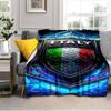 Italy Football Crest Blanket Suitable for Sofas, Beds, Offices, And Camping - Perfect Gift for Halloween Christmas