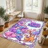 Cat Theme Crystal Velvet Rug Personalized Custom Name Text Soft Floor Mat Home Decor
