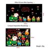 Festival Atmosphere Dress Up Christmas Train Sticke Childrens room Bedside Shop Window Glass Scene Arrangement