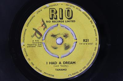 7inch Record LORD TANAMO  OSBOURNE GRAHAM  I Had A Dream  Be There R21 RIO 1964 UK Reggae Ska  Dub Used