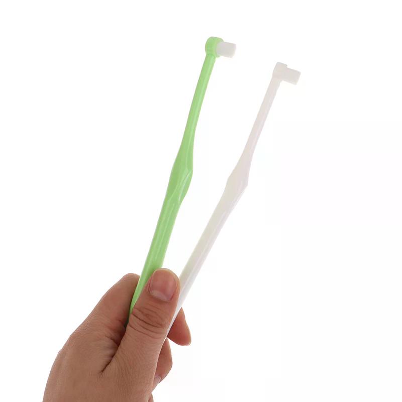 Ortodontik Diş Arası Fırçası Tek Işınlı Yumuşak Diş Temizleme Diş Fırçası Ağız Bakım Aleti Küçük Baş Yumuşak Saç İmplantı Yetişkin