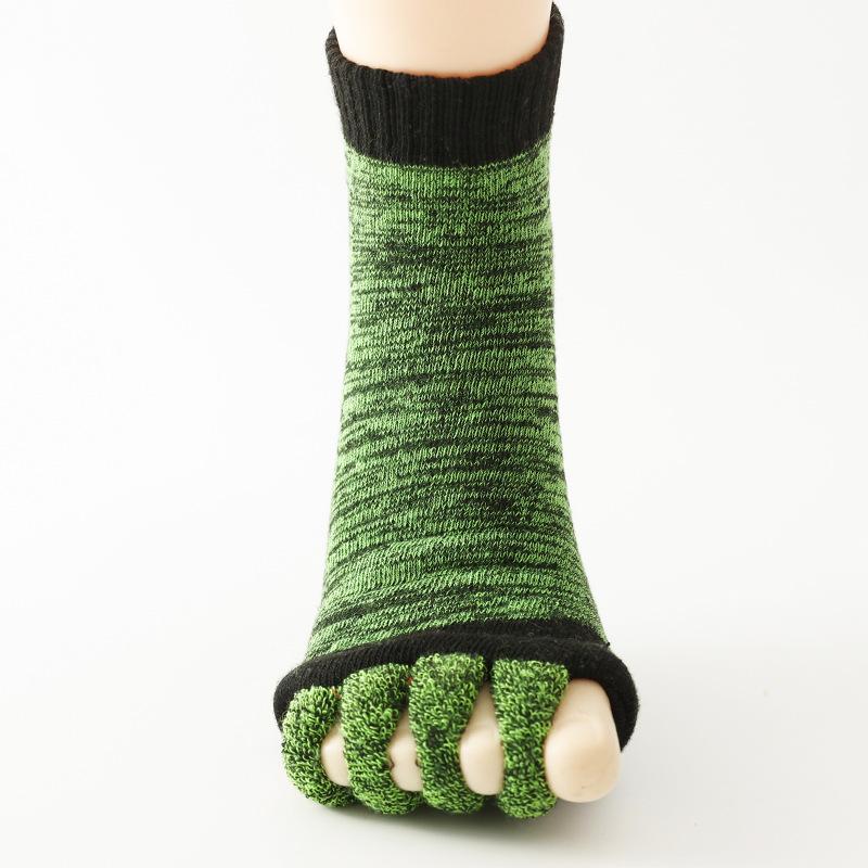 

Colorful yoga split-toe socks women s toe separator socks five-finger splitter socks зелений