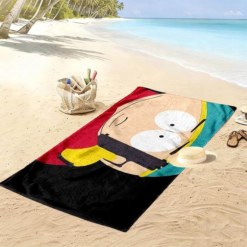 Eric Cartman Print Beach Towel, Large Soft Quick Dry Towel for Beach Camping Swimming