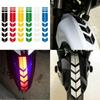 1-3pcs Motorcycle Arrow Stripe  Fender Universal Waterproof Oilproof Reflective Motorbike Reflective Tape Decal Moto Accessories