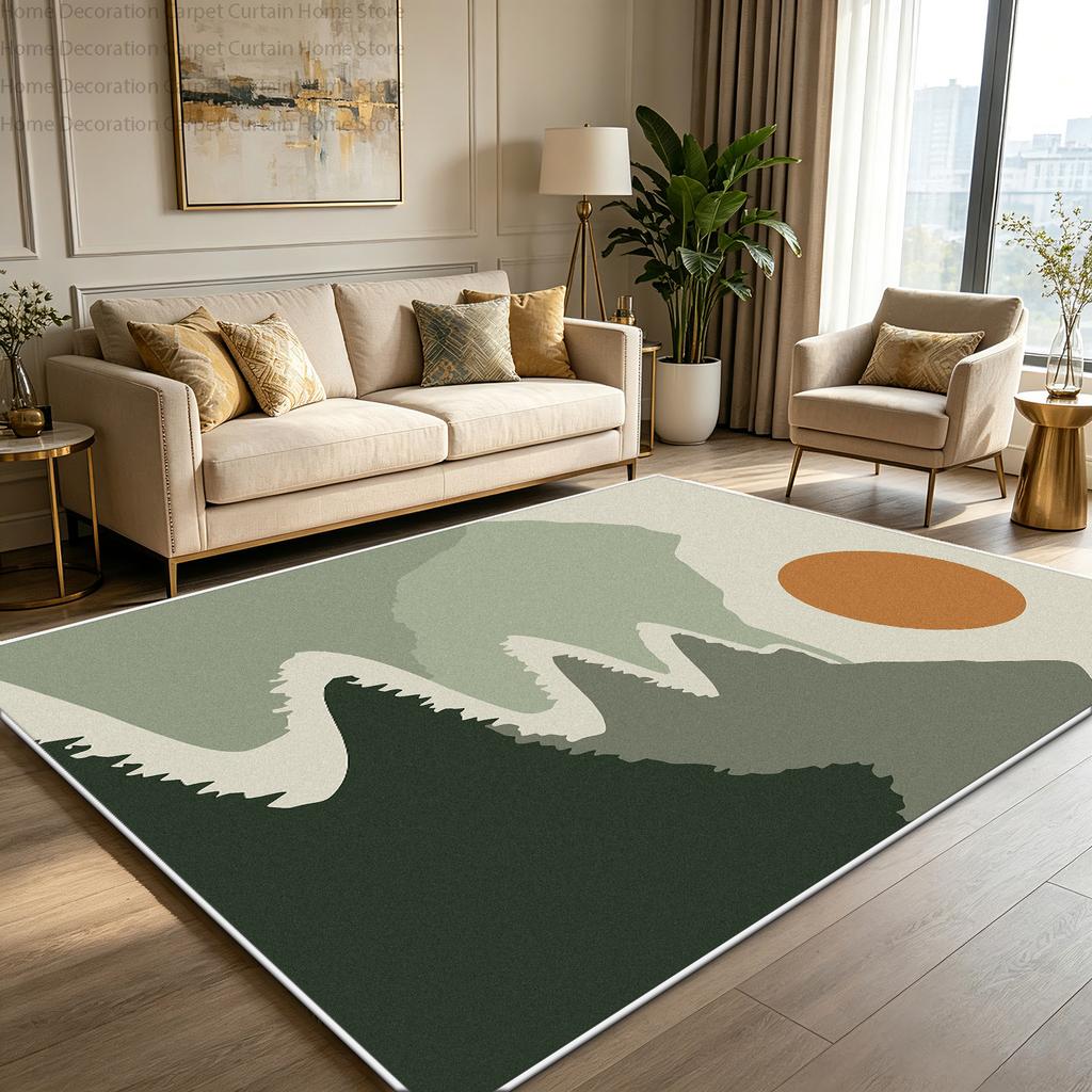 Minimalism Nordic Abstract Line Carpet Large Living Room Decoration Home Rug Short Velvet Non-slip Washable Bedroom Floor Mat