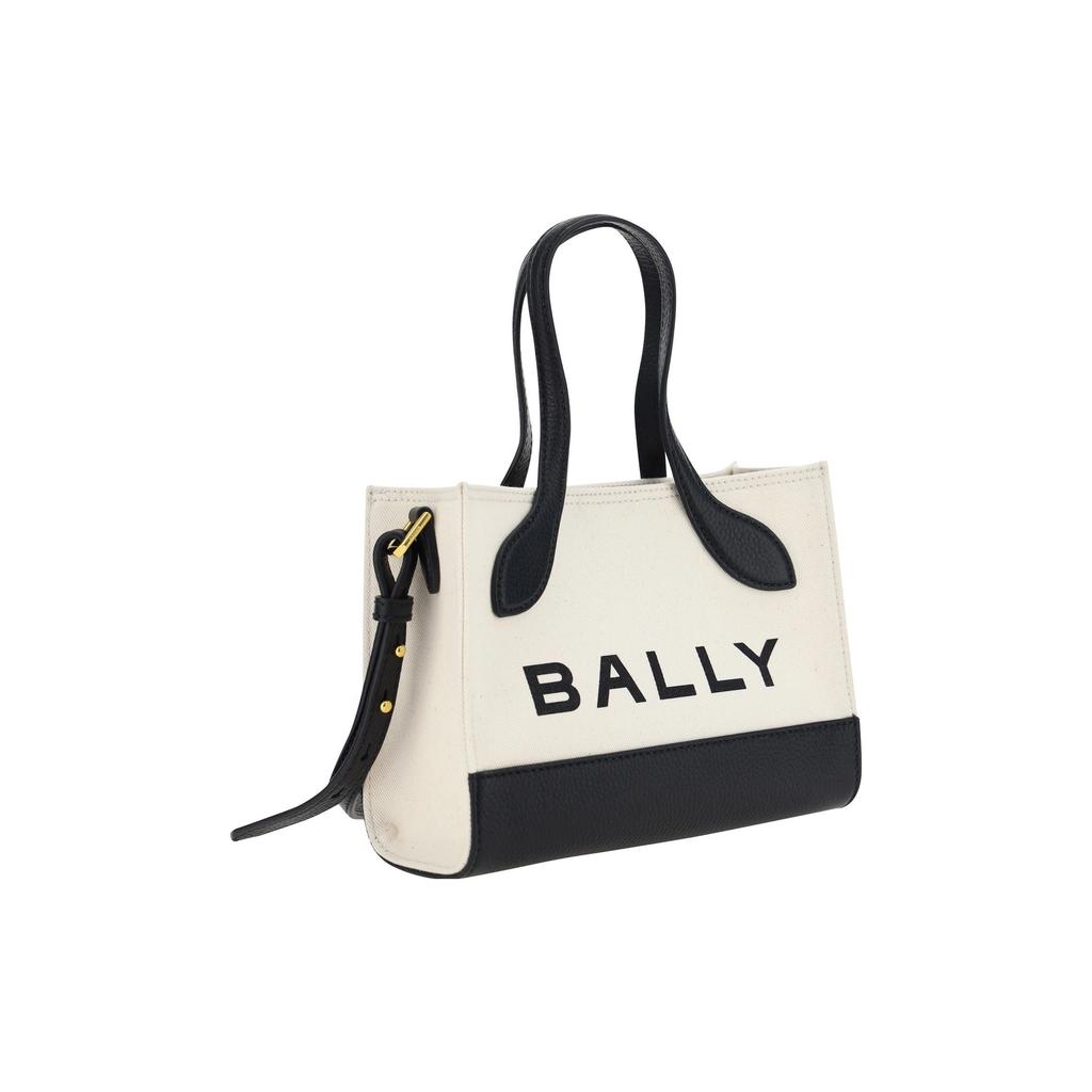Bally Minimalist Fabric Tote Bag Women Tote Bags White 6304520