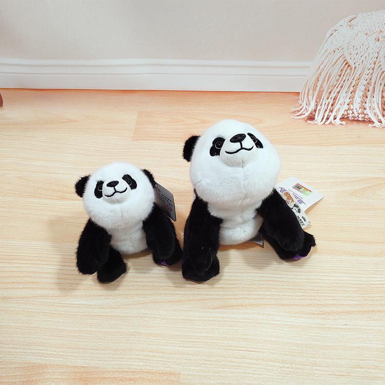 Xiangxiang Cute Animal Doll: Panda & Raccoon Plush Toy, Pocket-Size Companion Gift.