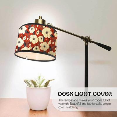 Japanese Retro Colorful Floral Pattern Lampshade Bamboo Art Light Cover Hotel Homestay Home Decor Wall Lamp Shade Chandelier