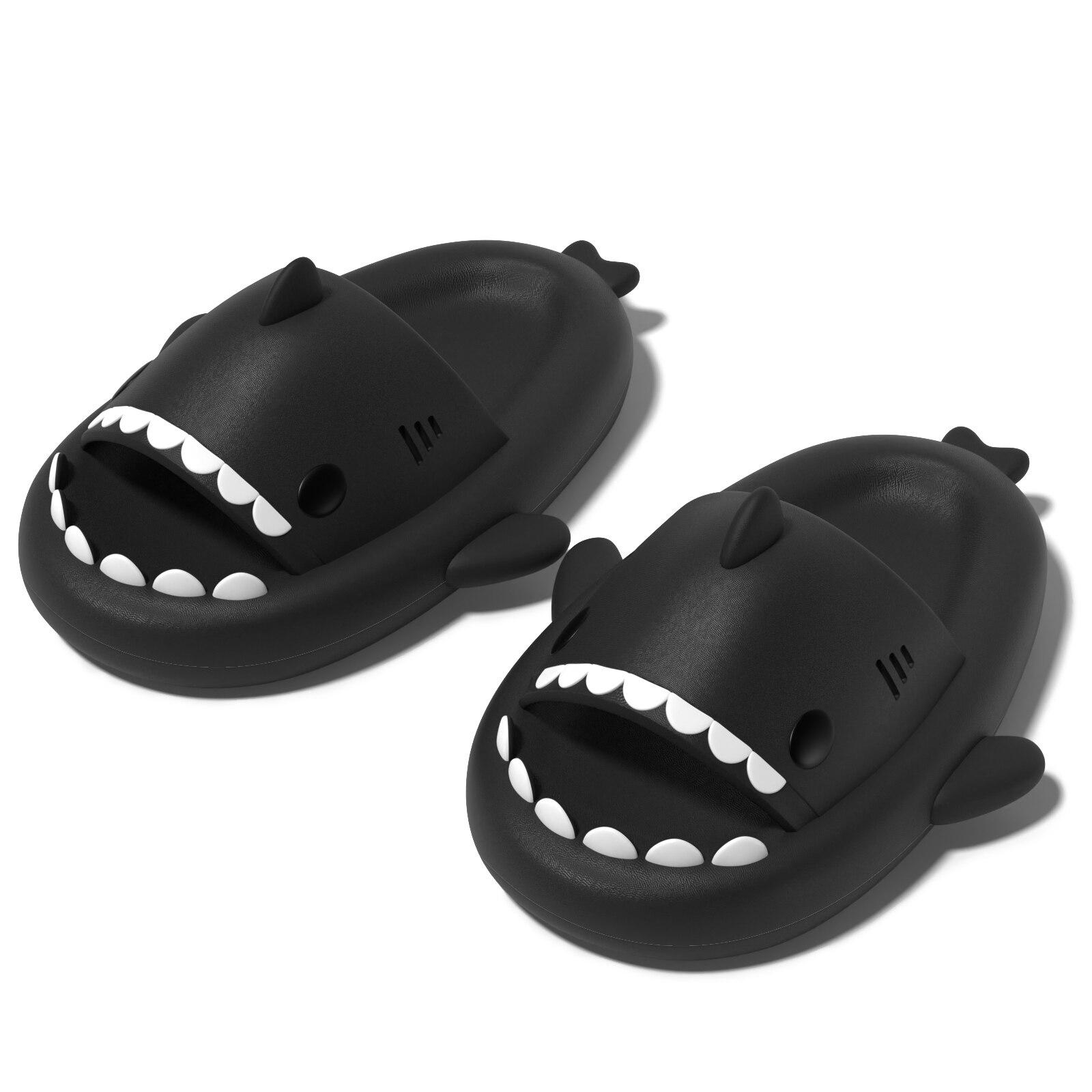 

Feslishoet тапочки с изображением акулы, мягкие пляжные шлепанцы на платформе с облаком, женские домашние шлепанцы для ванной, летние сабо, мужская обувь из ЭВА на открытом воздухе