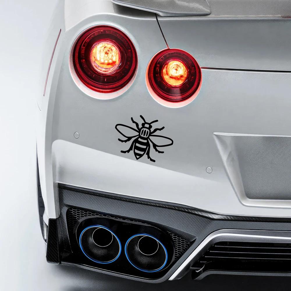 13x9.5cm Bee Sticker Car Window Manchester Bee Decal Truck Windshield Body Laptop Vinyl Decals Motorcycle Decoration Accessories