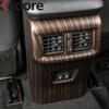 For Toyota RAV4 RAV 4 - 2024 Wood Grain Car Armrest Box Rear Air Condition Vent Outlet Cover Trim Interior Accessories