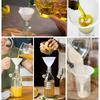 1 set Plastic Funnel Set White Kitchen Funnels for Filling Bottles, Automotive Oil Funnels for Lubricants and Fluids