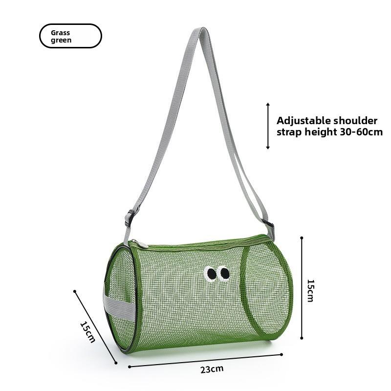 Travel Cosmetic Bag With Breathable Mesh And Polyester Material For Makeup And Toiletry Storage