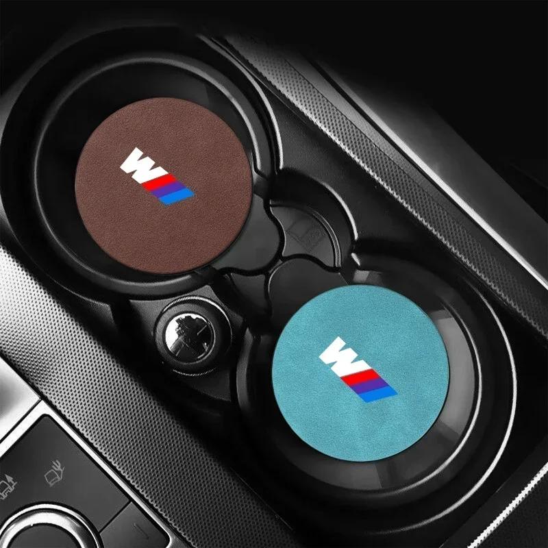 Piele intoarsă Antiderapant Izolație Pad pentru Pahar cu Apă Suport Decorativ pentru Pahar cu Apă Pentru BMW M E46 E90 E60 F10 F30 F20 E39 E36 X5 E70 F25 F15