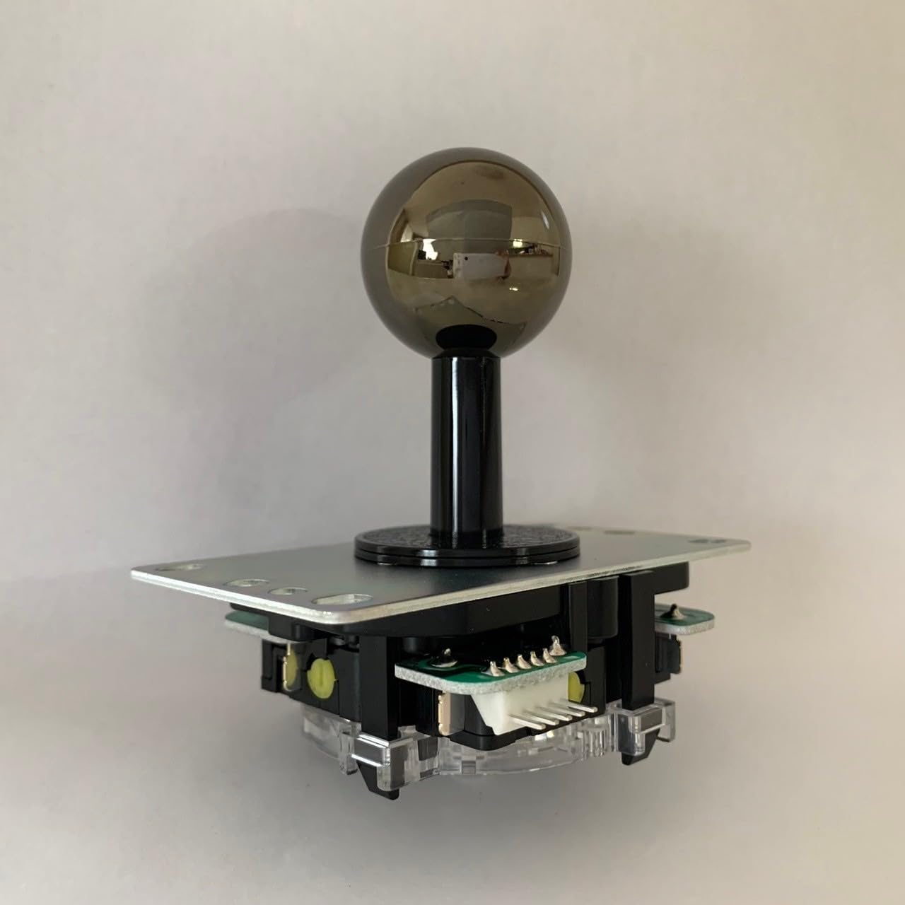 

Sanwa Electronics Silent Adjustable Switch Joystick Lever - Gunmetal Base with Shaft Cover, PCB Type, JLX-TPML-8YT-SK-GM