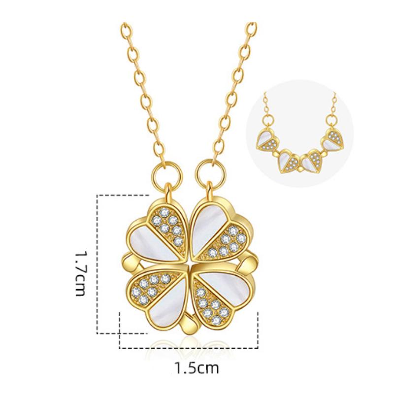 New Four Heart Pendant Fashion Temperament Love Necklace
