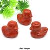1.2" Little Duck Statue Natural Stone Reiki Healing Crystal Amethyst Tiger Eye Animal Figurine Gemstones Crafts Home Decor Gifts