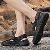 Sandals Men's Tide Summer Toe Cap Outdoor Leisure Sports Hollow Sandals Beach Shoes Handmade Mesh Men Shoes