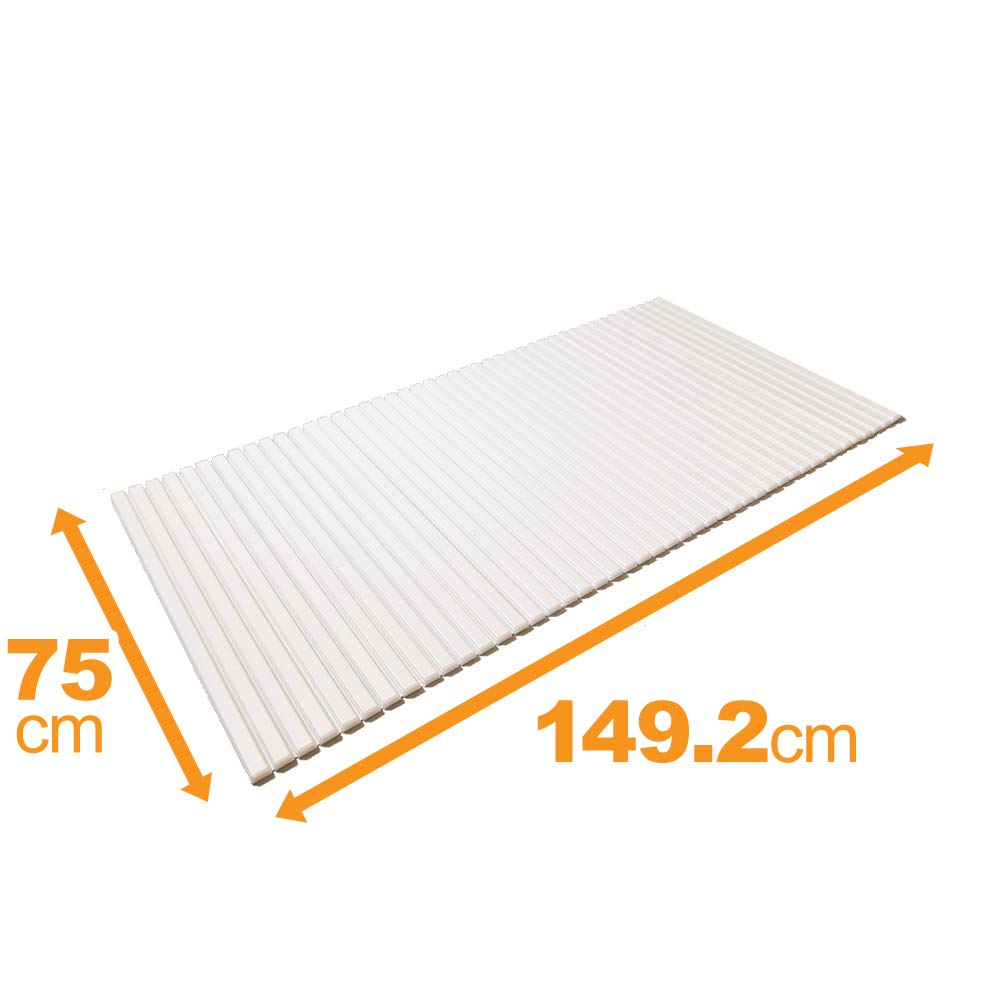 Topre Bathtub 75 x 149 L15 Shutter-type Lid, White, cm,