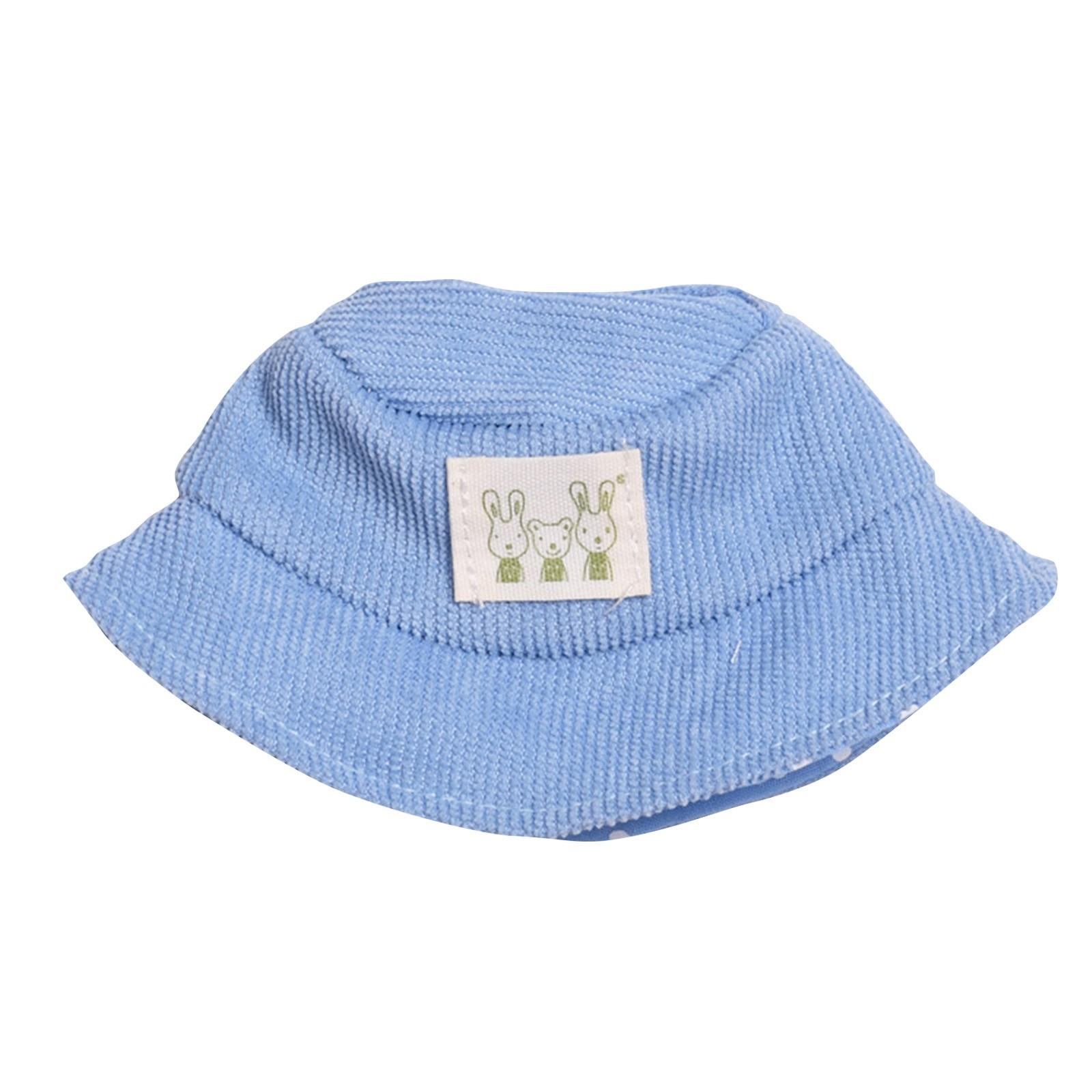 

Комплект одежды для кукол 17 см, аксессуары для кукол, топ с сердечками, шарф, шапка, без кукол One Size синий