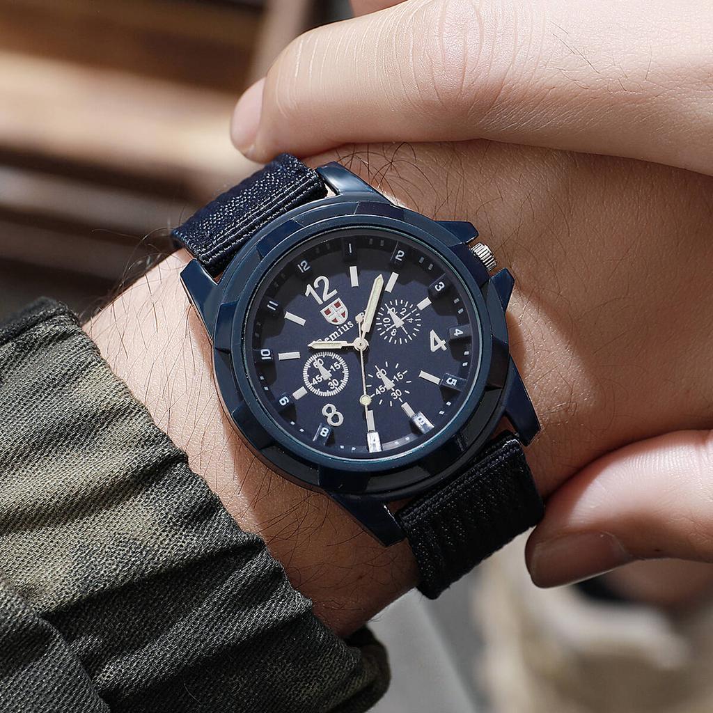 Men Military Watches Casual Nylon Band Mens Sport Quartz Watch Relogio Masculino Reloj Hombre