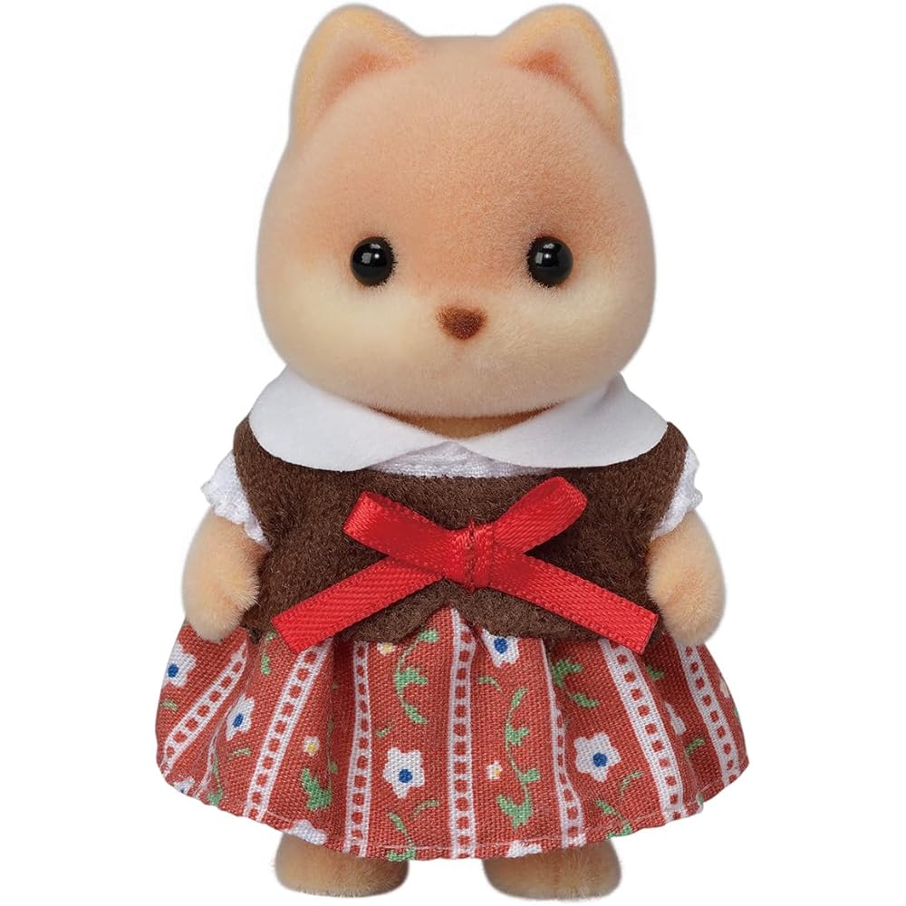 Sylvanian Families Caramel Dog Family Toy Dollhouse Figures for Ages 3 and Up EPOCH