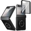 360° Rotating Ring Stand Magnetic Hinge Protective Case For Samsung Galaxy Z Flip 7 FE 6 5 4 3 With Screen Film Shockproof Cover