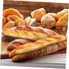 YARDWE Artificial French Longbread Lifelike Fake Food Kitchen Decor Photography Props PU Fake Bread Model 2-Piece Pan - -
