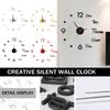Creative Silent Wall Clock DIY Living Room Three-dimensional Decoration Clock European Clock
