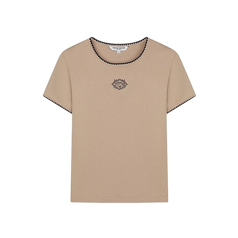 Teenie Weenie Bear Embroidered Short Sleeve T-Shirt