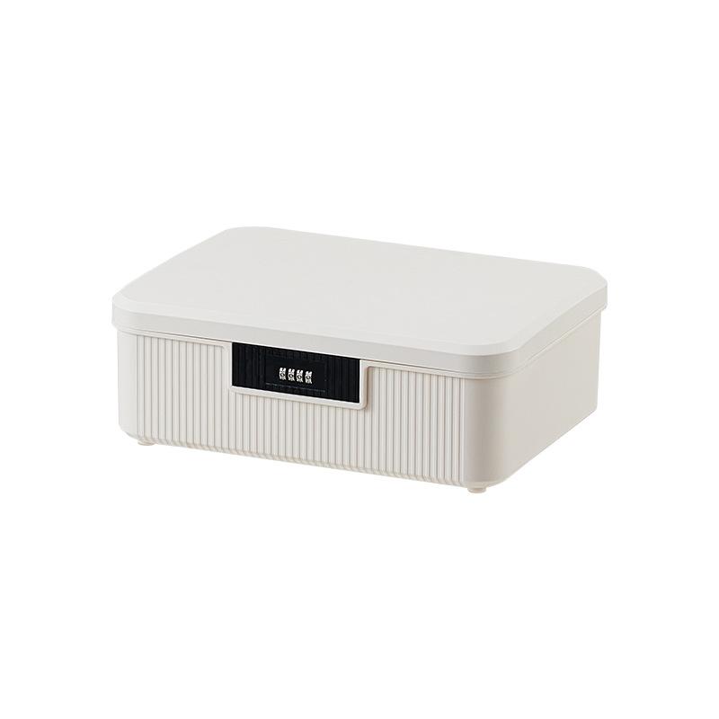 Creative Locked Storage Box Household Valuables Storage Bins Bedroom Password Organize Box Modern Home Organization Accessories