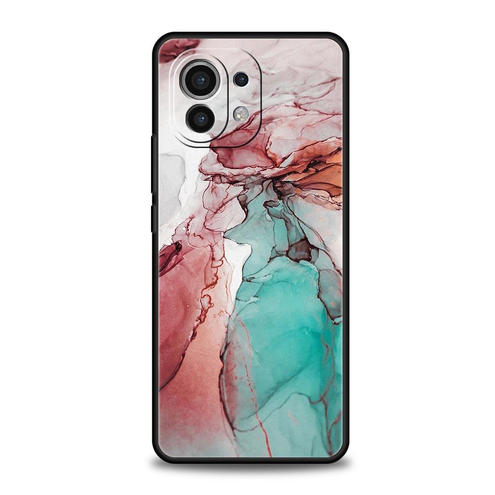 Vintage Marble Phone Case Cover for Xiaomi Mi 17 15 14 13 12 11 Ultra 15T 14T 13T 12T 11T Pro Lite 5G Soft TPU Shell Fundas Bags