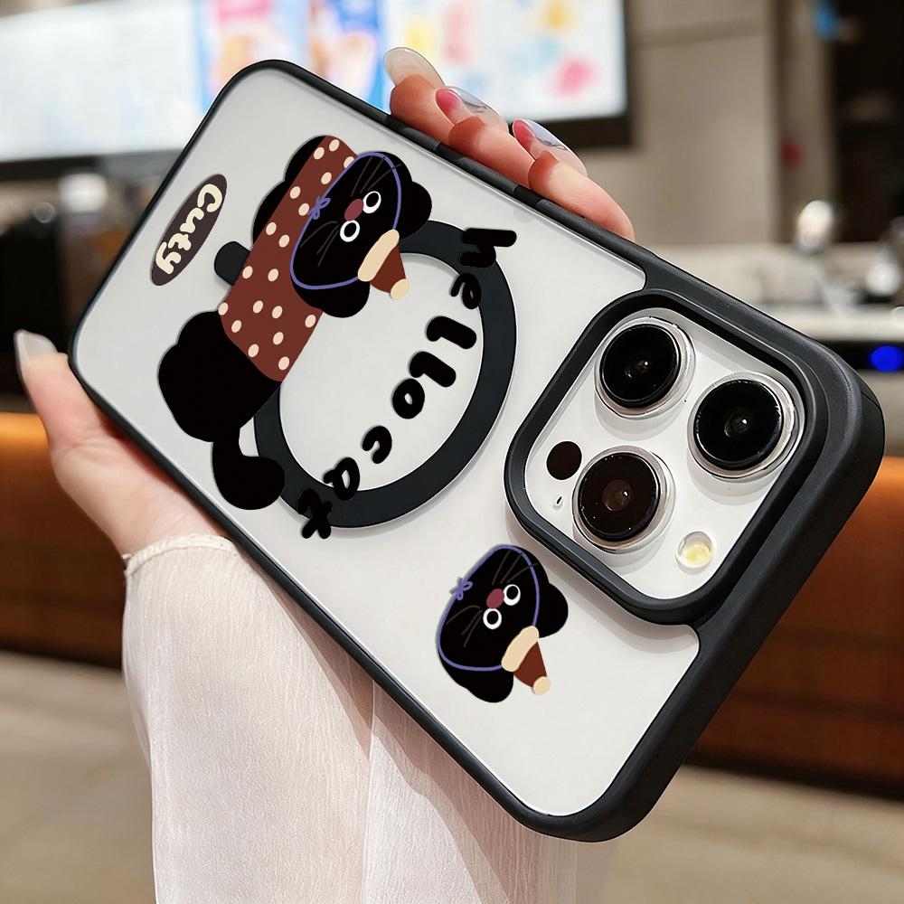 Magnetic Phone Case for iPhone 11 12 17 14 15 Pro Max 15 14 16 Pro13 14 15 16 Shockproof Case Mag-Safe Magnetic Ring Back Cover