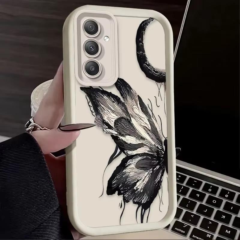 Beautiful Painting Butterfly Phone Case For Samsung Galaxy A14 A15 S21 S22 S23 S24 S255G FE Plus Ultra A25 A35 A52 A53 A54 A55