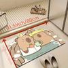 VIKAMA Cute Cartoon Bear Carpet Kitchen Rug Doormat Welcome Mat Bathroom Mat Rug For Bedroom Carpet For Live Room Home Dec