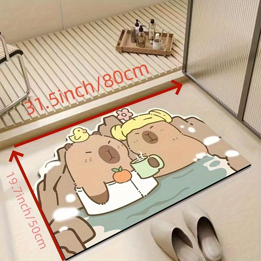 VIKAMA Cute Cartoon Bear Carpet Kitchen Rug Doormat Welcome Mat Bathroom Mat Rug For Bedroom Carpet For Live Room Home Dec