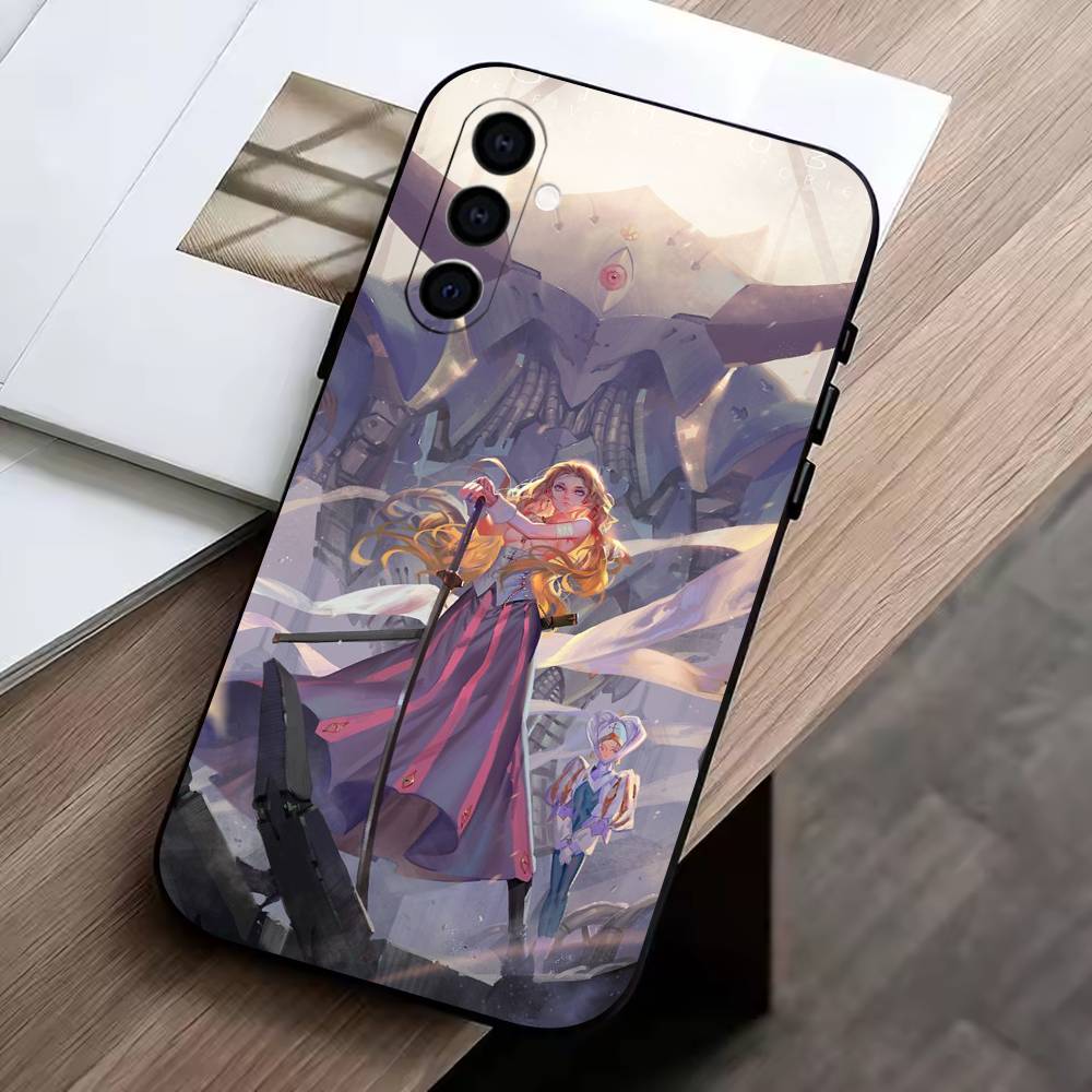 

T-The FS-Five Star Stories Phone Case Black Silicone Soft For Samsung Galaxy A73,A72,A71,A70,A53,A52,A51 Samsung a20s