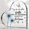 Charming Acrylic Tabletop Decorative Plaque & Statues - 'Life Is More Beautiful with A Godmother Like You' Sign, Dandelion & Butterfly Design, Thank Y