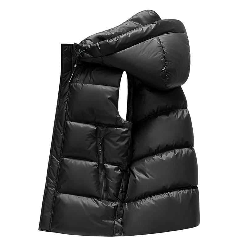 Autumn and Winter New Style Simple and Versatile Down Vest Men's Youth Fashion Warm Vest Trendy Down Vest