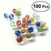 30/100pcs, Stained Glass Marbles 16mm/0.63inch Glass Ball Round Glass Beads, Vases Gems Aquarium (Random Color)