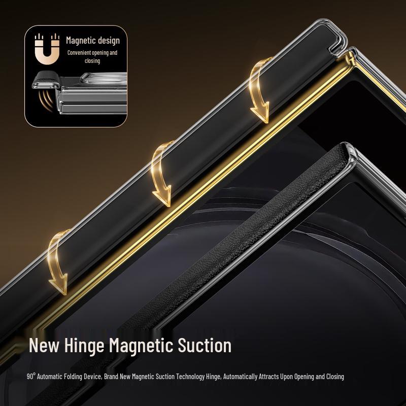 OPPO Find N6 Magnetisches Scharnier Faltbare Ledertasche