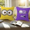 Personalized Pillow Cover Kids Bedroom Wild Party Decor Pillowcase Kid Birthday Shower Gift Cute Banana Cartoon-M-Miniones