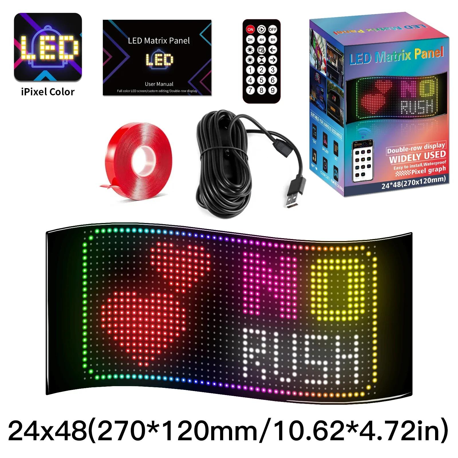 

Demon Eyes Car Plus LED Logo APP LED Matrix Pixel Panel Night Light DIY Programmable Flexible LED Display Car Truck Accessorie