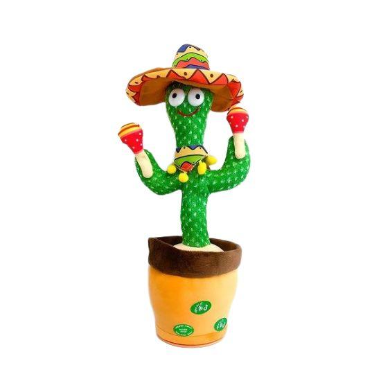 Upgraded 2nd Gen Talking & Dancing Cactus Toy - Volume Control, Mimicking & Recording, 120 Songs with Maracas, Fun Interactive Musical Toy