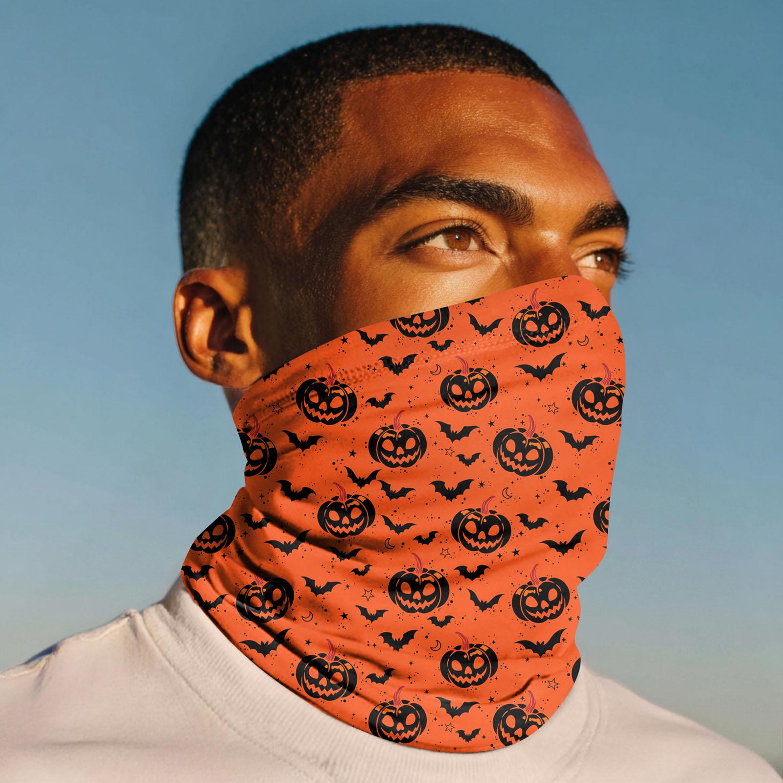 

Уличная велосипедная маска Модный принт Бандана Шарф для шеи One Size оранжевый