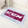 Tappetino CCM Hockey - Logo Marca Bastone da Hockey Attrezzatura Dinamico Multicolore Tappeto Decorativo per Fan Sportivi Tappetino per Porta