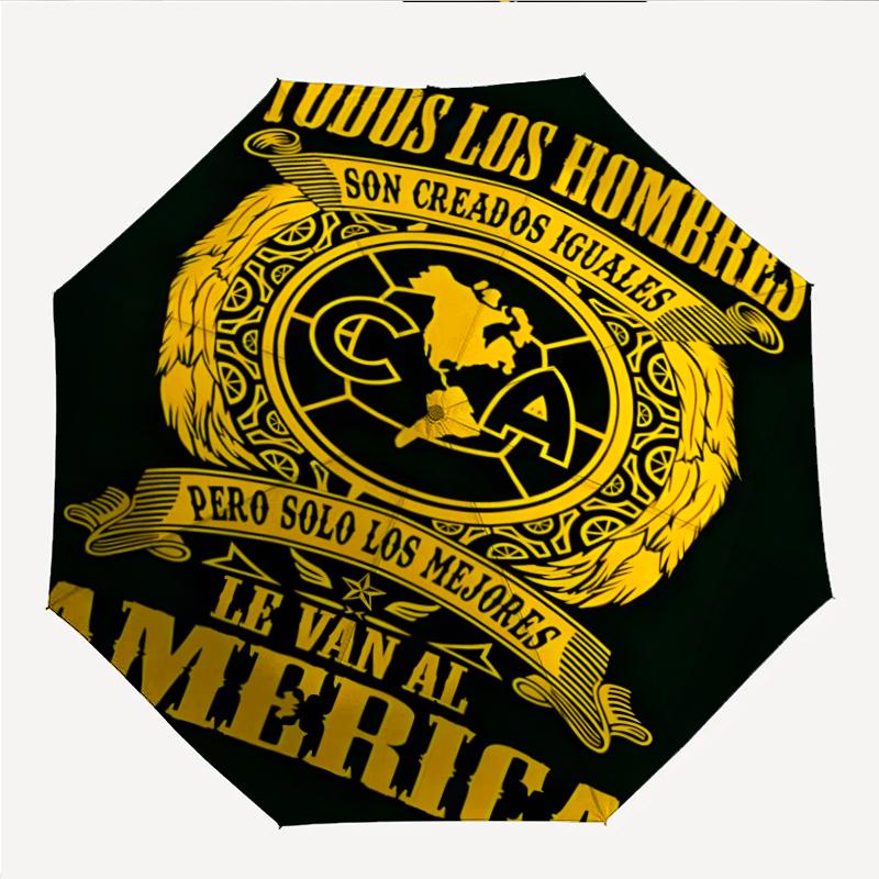 Club América Fashionable Automatic Opening/Closing Folding Umbrella. Portable and Foldable, Ideal for Gift, Travel, and Daily Use.