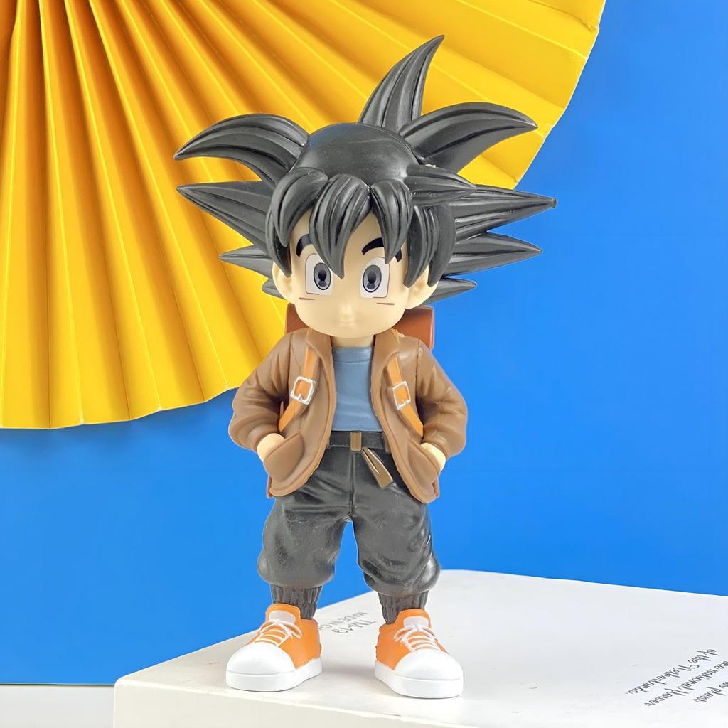 13cm Son Goku Figure Dragon Ball Super Figurine Cute Mode Figure Statue DBZ Model PVC Collectible Toys Ornament Gifts Toys