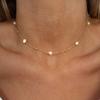 Stainless Steelss Shell Flower Pendant Necklace For Women Vintage Gold Color Heart Clavicle Chain Romantic Necklace Zircon Gift
